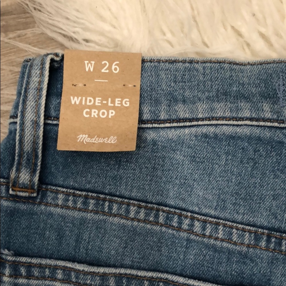 NWT Madewell wide leg crop jeans - Picture 7 of 11